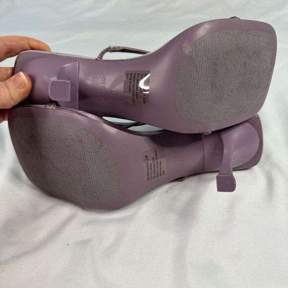 Steve Madden Purple sz 8.5 Aislinn Stiletto Heeled Sandal Formal Jeweled Sparkle - Picture 7 of 11